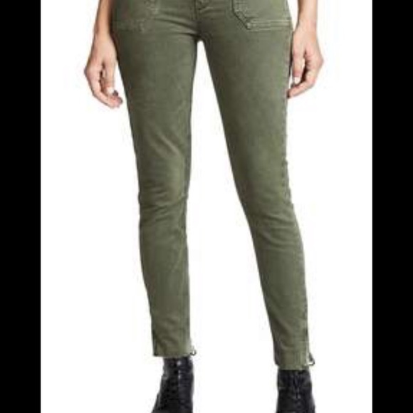 Paige Hoxton Utilitarian Ankle Raw Hem Denim 30 - Picture 2 of 13